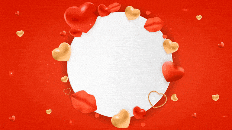 Animation cartoon Valentine day 2024 gif