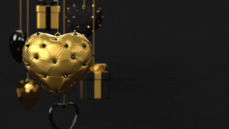 Elegant Happy Valentines Day gifs 2024