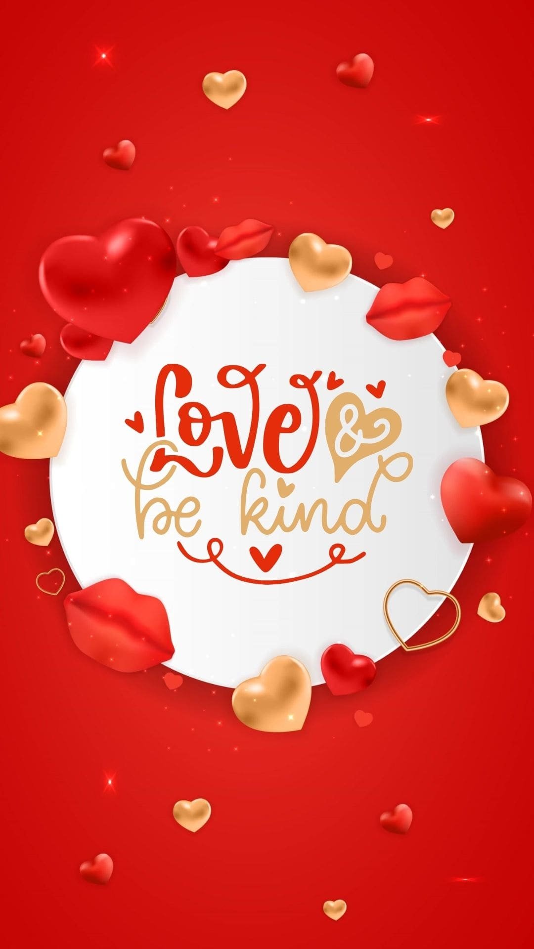 Love Be Kind Valentine Day Iphone Wallpapers Min