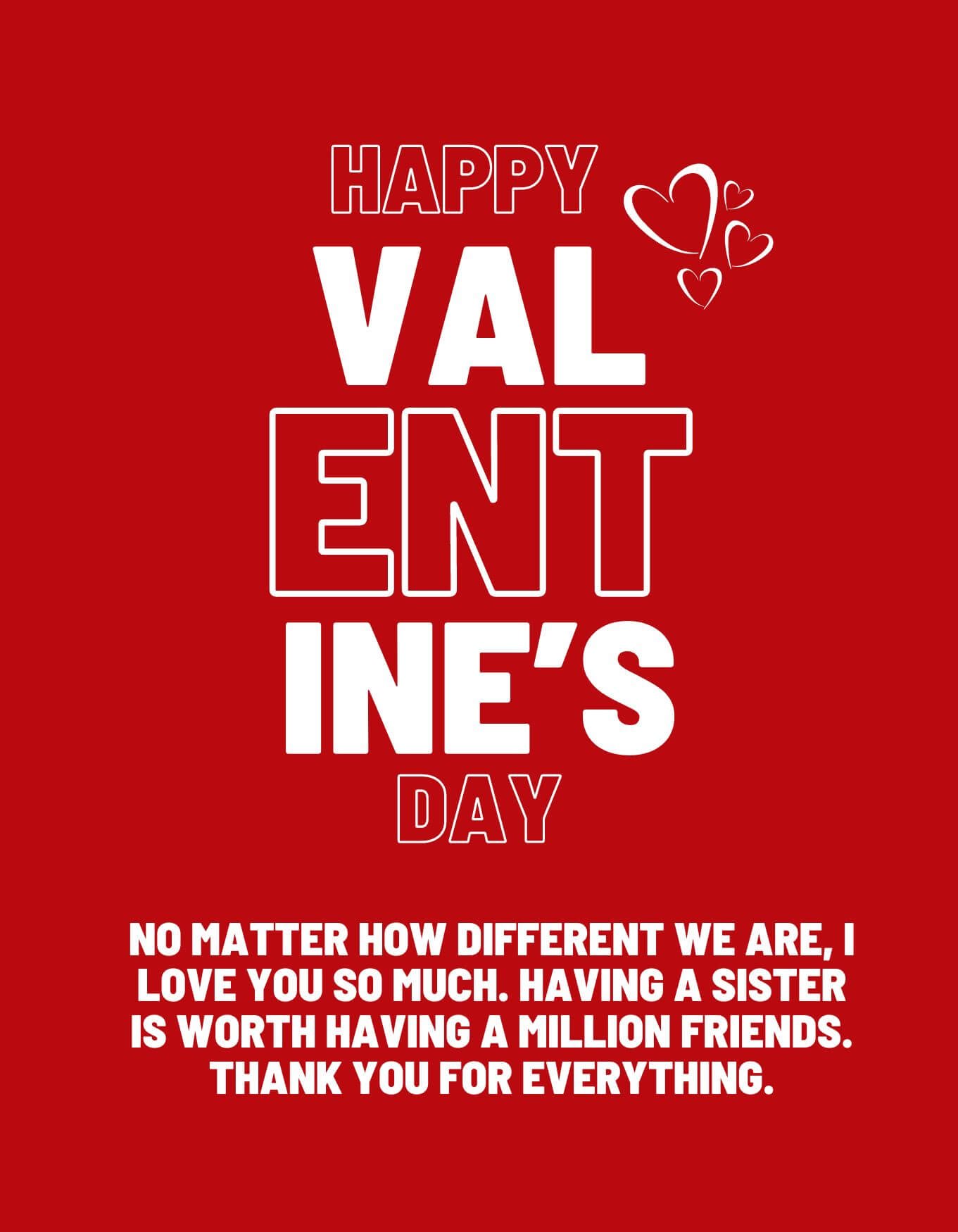 Happy Valentines Day Wishes To Lovely Sister 2024