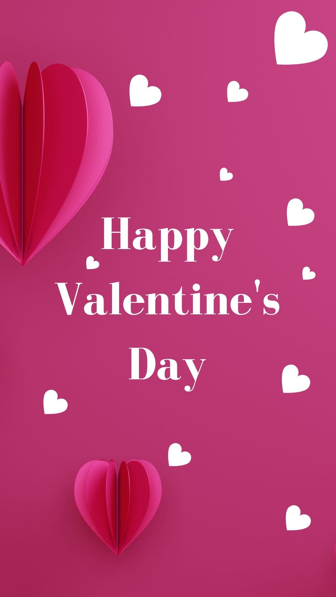 Pink Happy Valentine's Day IPhone Wallpaper Min