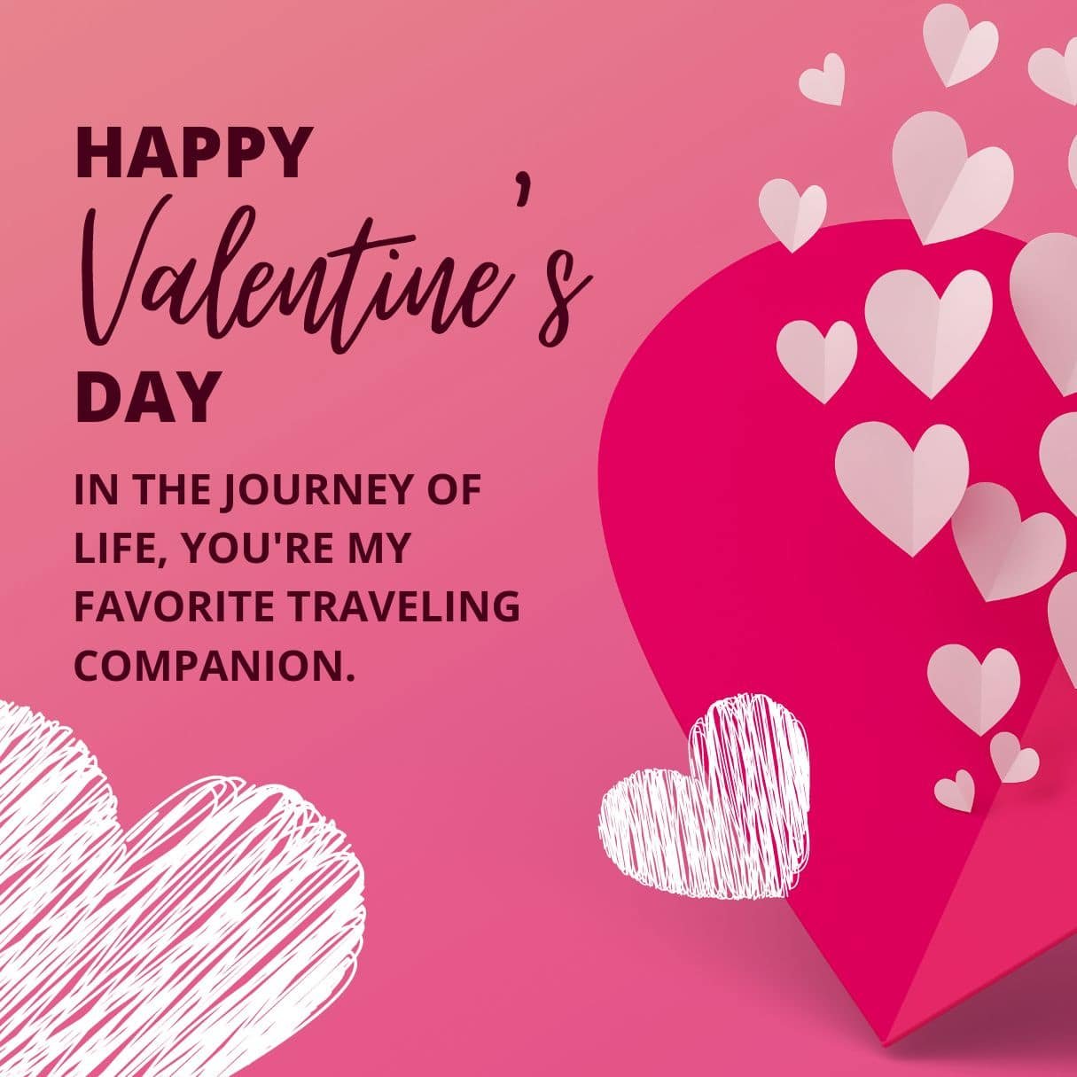 Pink Happy Valentine's Day Wishes 2024 Min