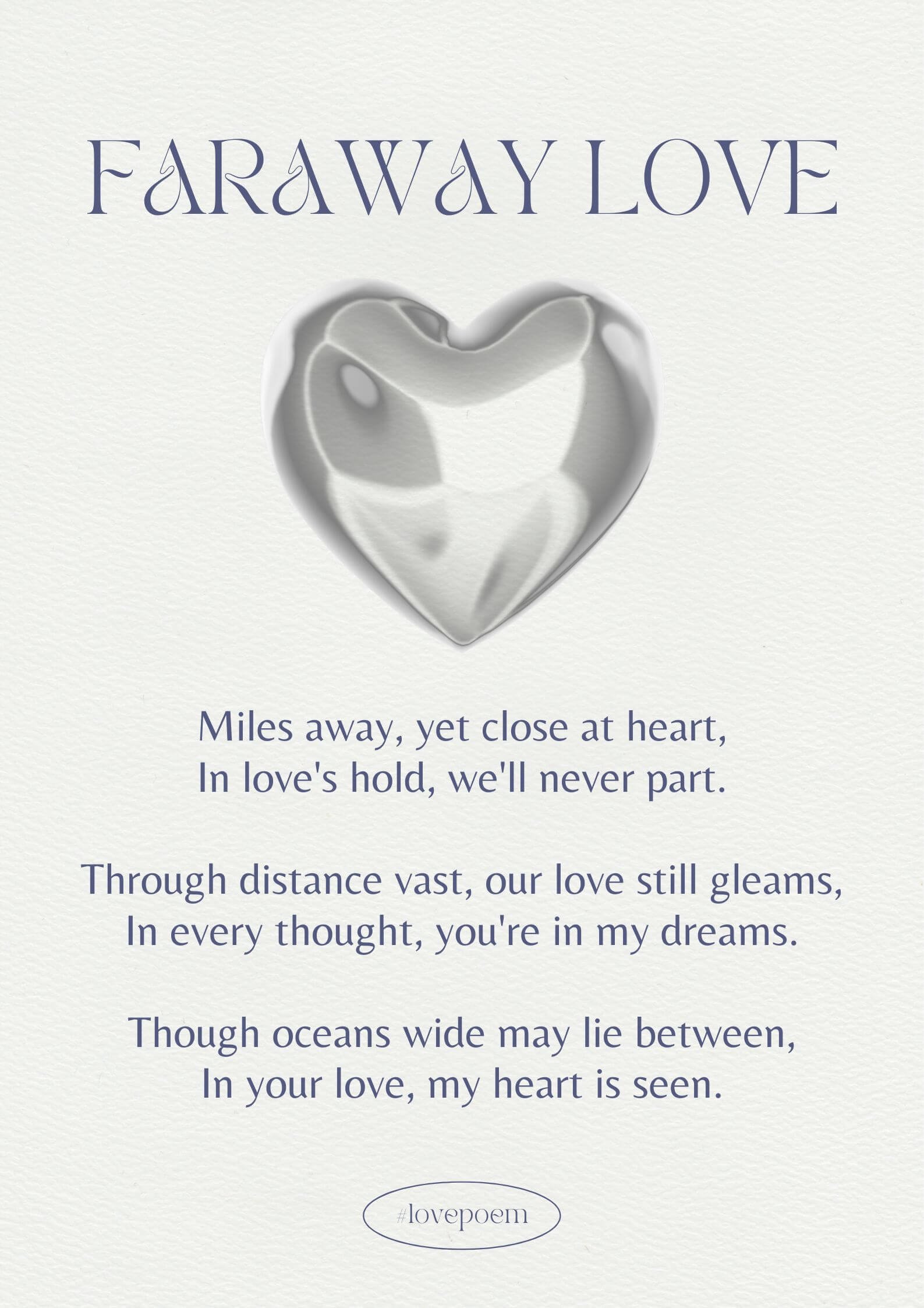Cute Love Poems For Long Distance Relationships With Image
