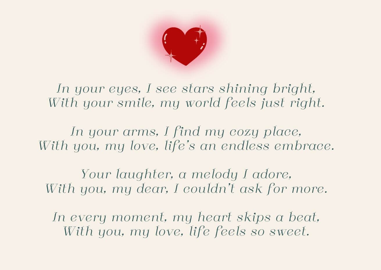 Cute Love Poems For My Boyfriend