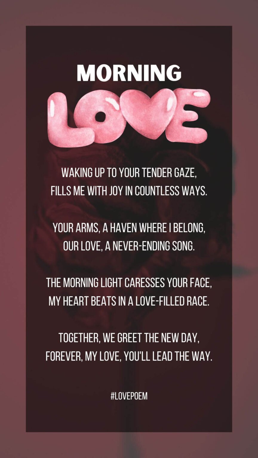 50+ Good Morning Love Poems For Him - iPhone2Lovely