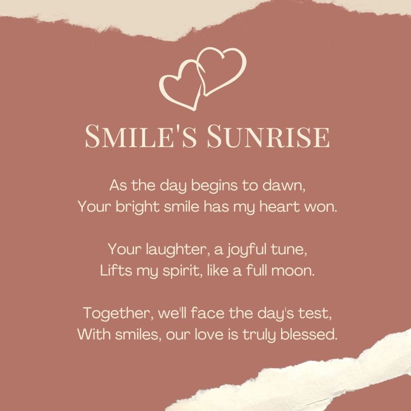 Good Morning Love Poems To Make Him Smile