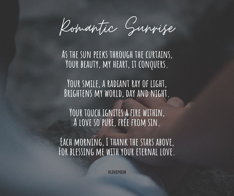 Romantic Good Morning Love Poems For Him