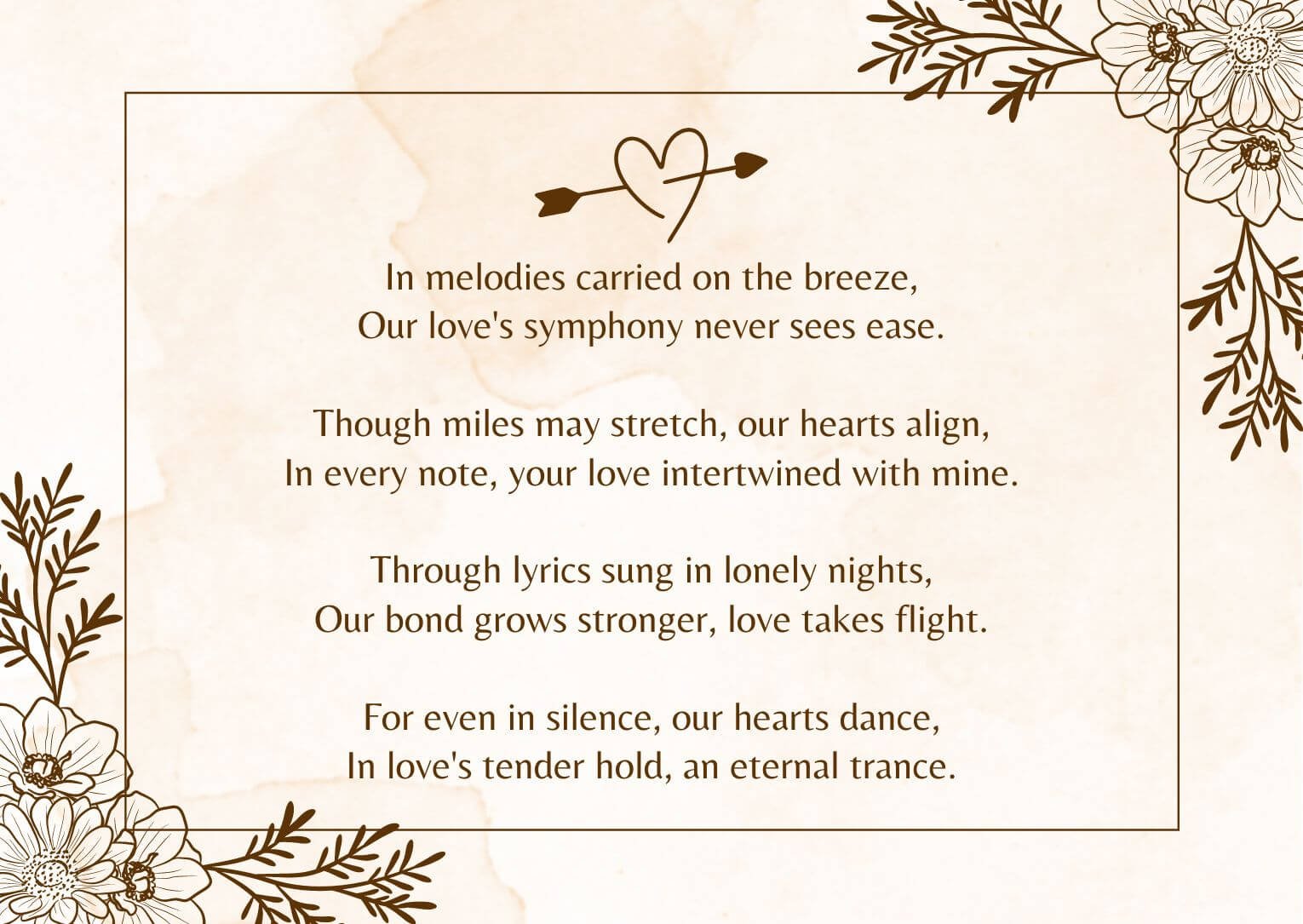 Romantic Love Poems For Long Distance Relationships With Image
