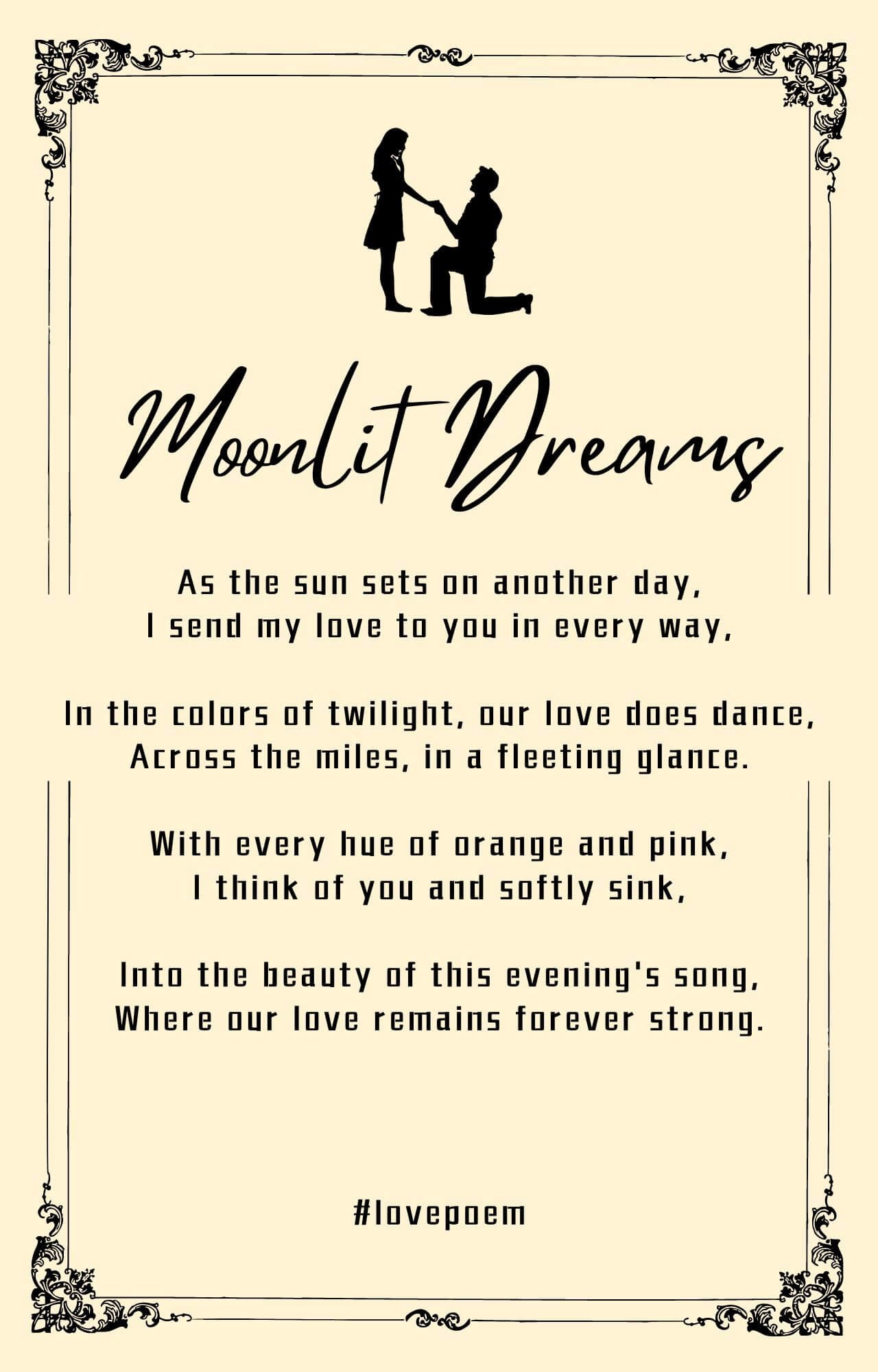 Sun And Moon Long Distance Love Poems