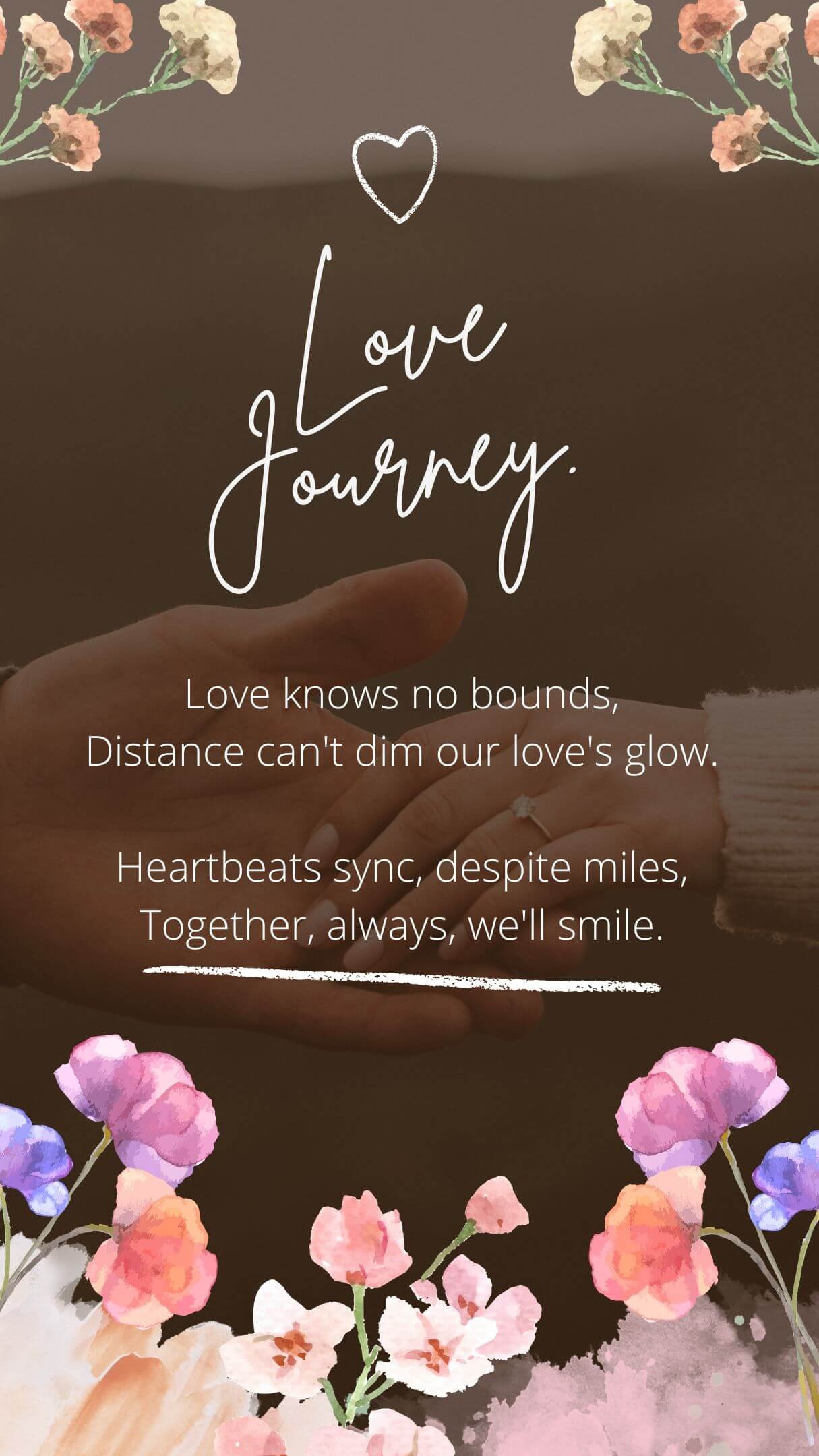 Short I Miss You Love Poems For Long Distance Relationships With Image