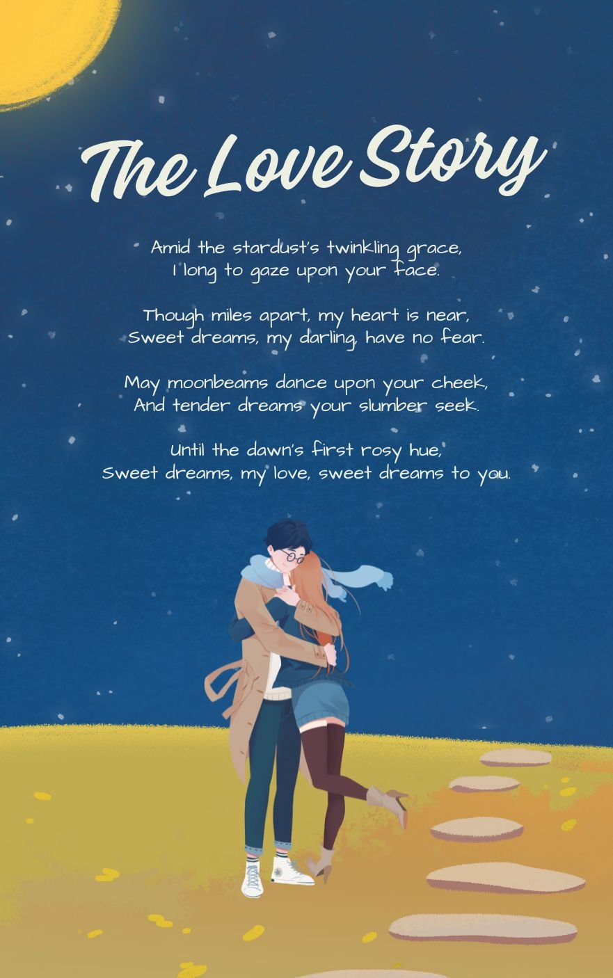 Loving And Romantic Good Night Love Poems  For My Lady With Image