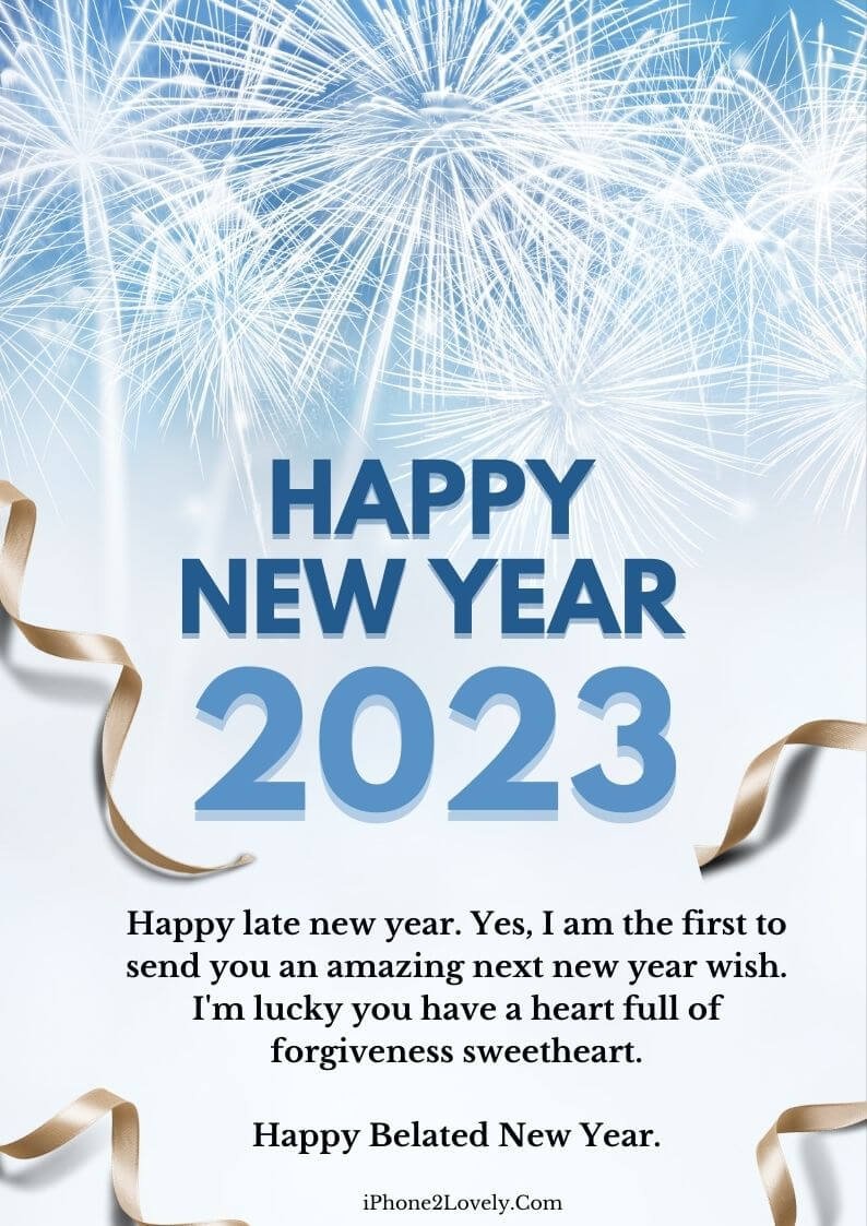 Belated Happy New Year 2023 Messages Greeting