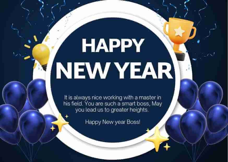 Happy New YEar Wishes To Boss