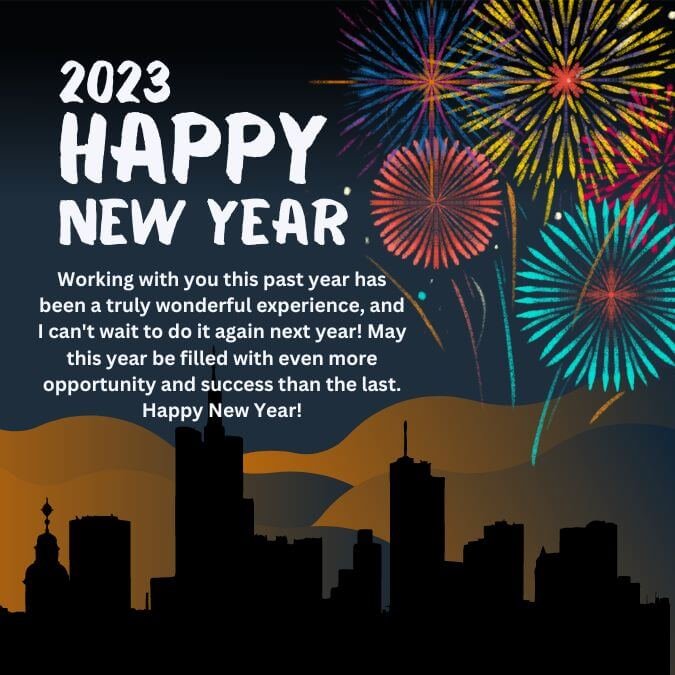 2023 Happy New Year Wishes For Collegues And Team Members With Motivation