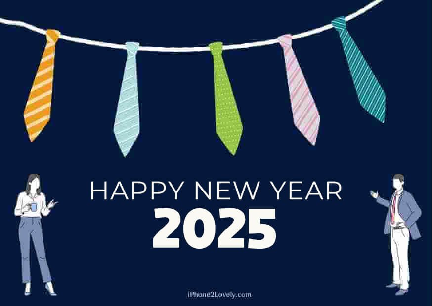 Happy New Year 2025 Boss Greeting Card Image Hd