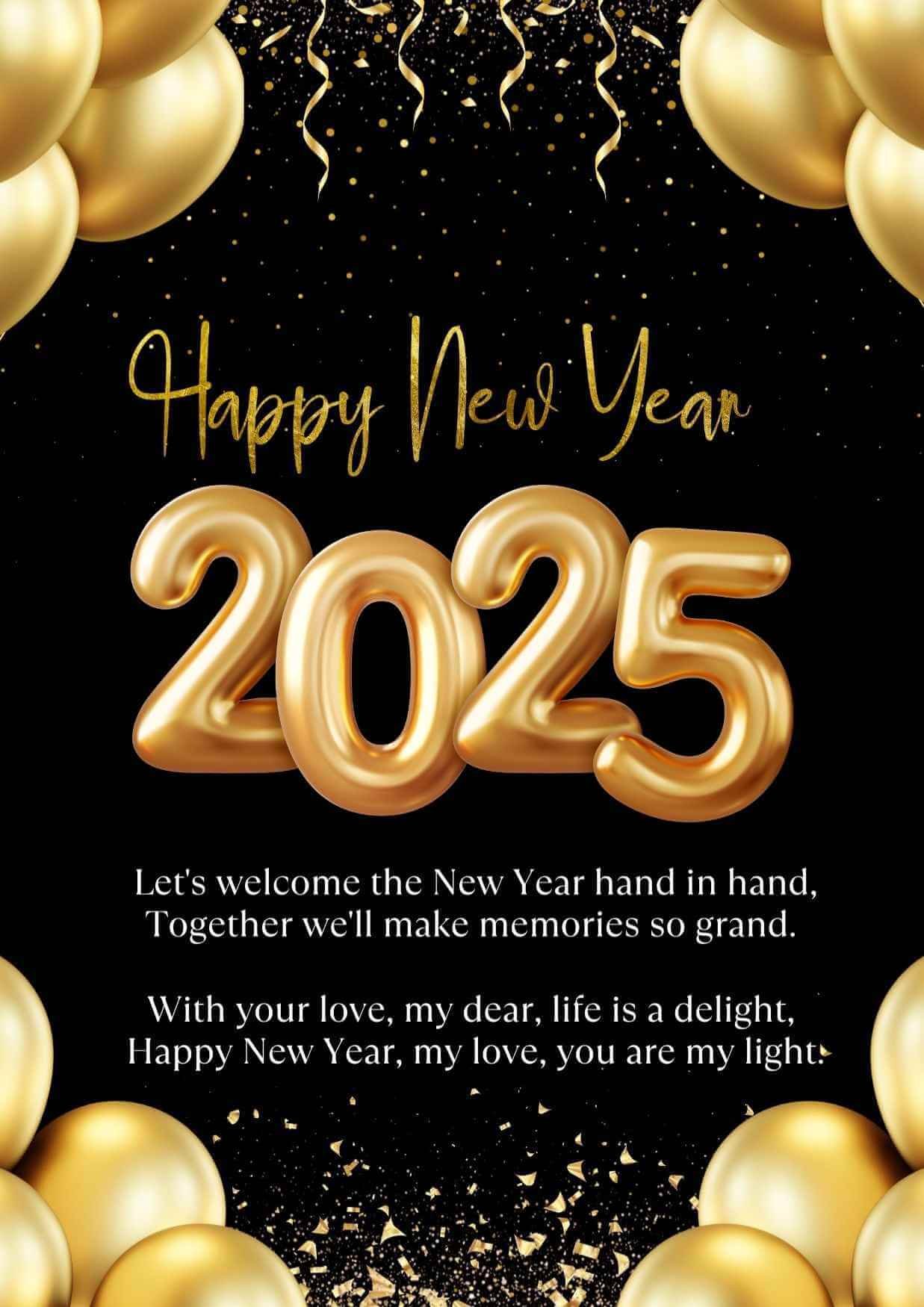 2025 Happy New Year Love Poems Wishes For Her