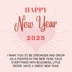 Read more about the article 55+ Happy New Year Wishes for Sister 2025 With Images