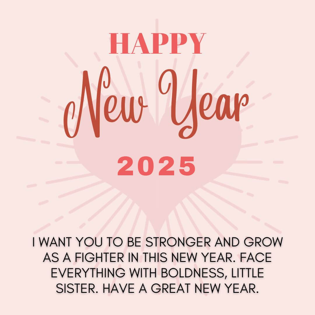 Read more about the article 55+ Happy New Year Wishes for Sister 2025 With Images