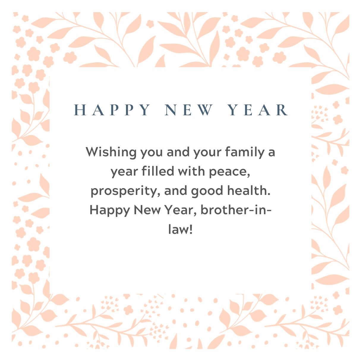 Elegant New Year Wishes For Brother In Law 2025