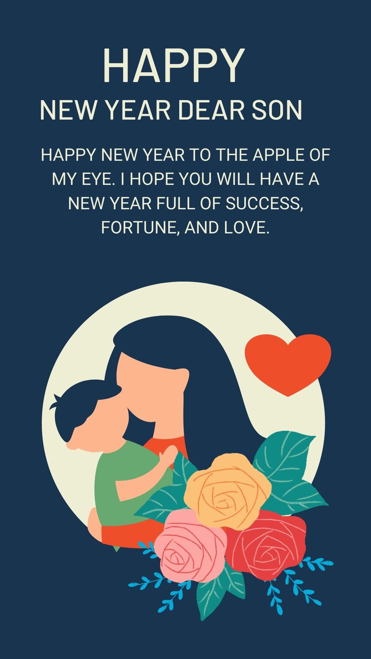 Happy 2026 New Year Wishes From Mother To Son