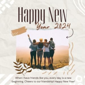 Read more about the article 150 Happy New Year 2024 Wishes for Bestie (Best Friends)