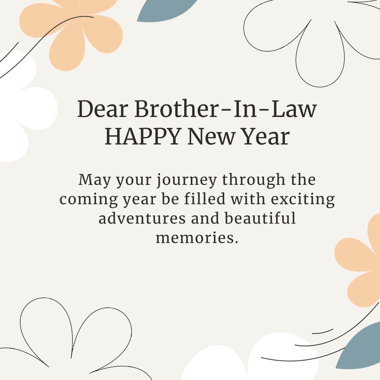 New Year Wishes For Brother In Law 2025