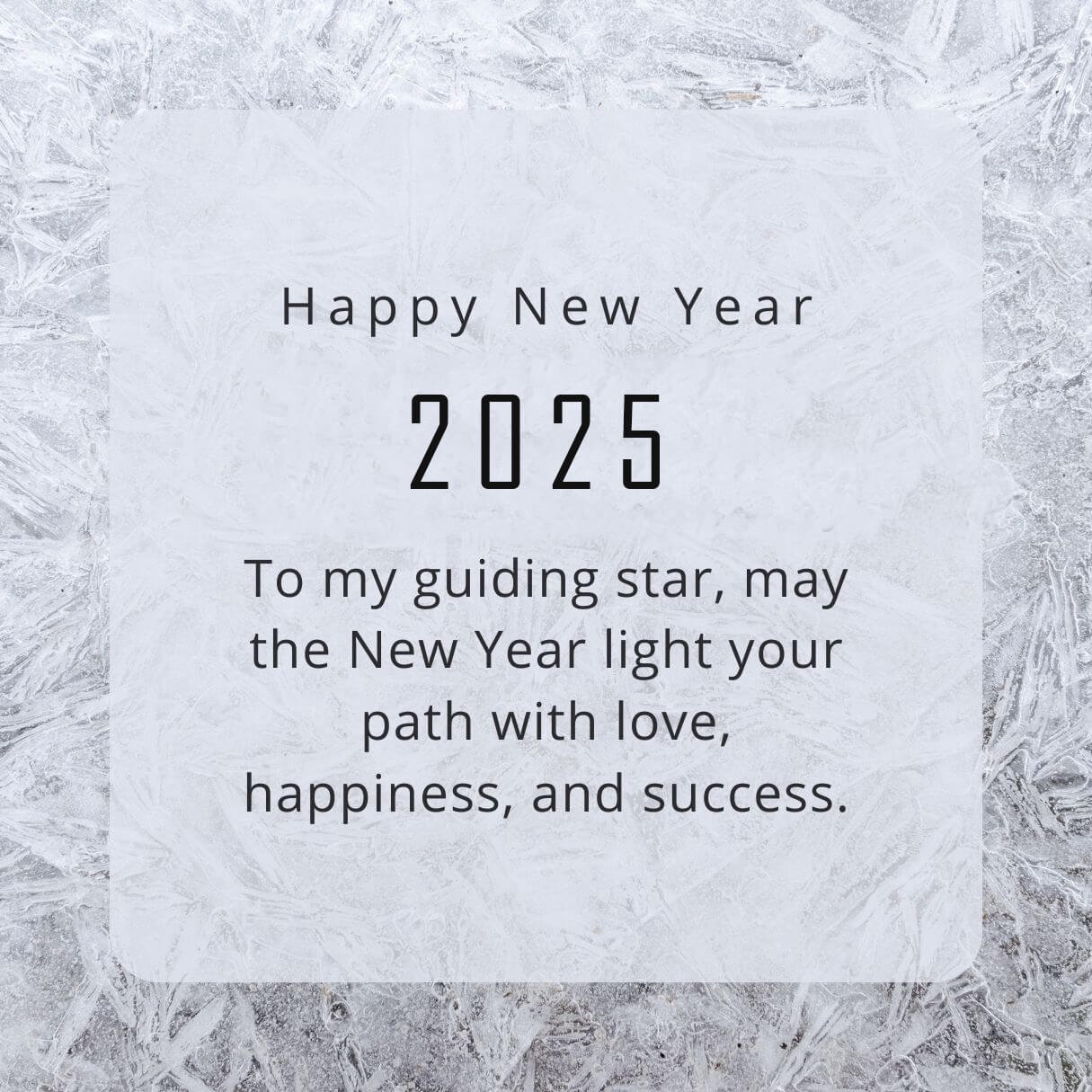 White Elegant Happy New Year Wishes For Mother In Law 2025