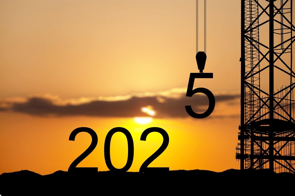 Constructing 2025 Happy New Year Wallpaper Photos