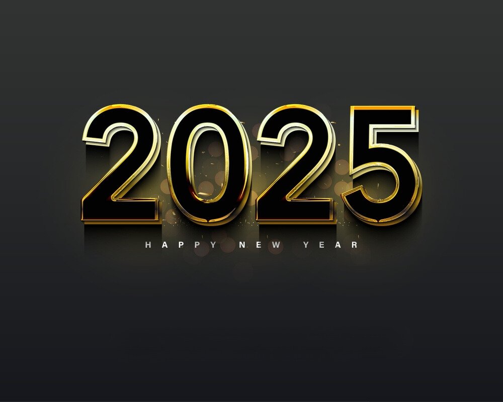 Cool Happy New Year 2025 Wallpaper