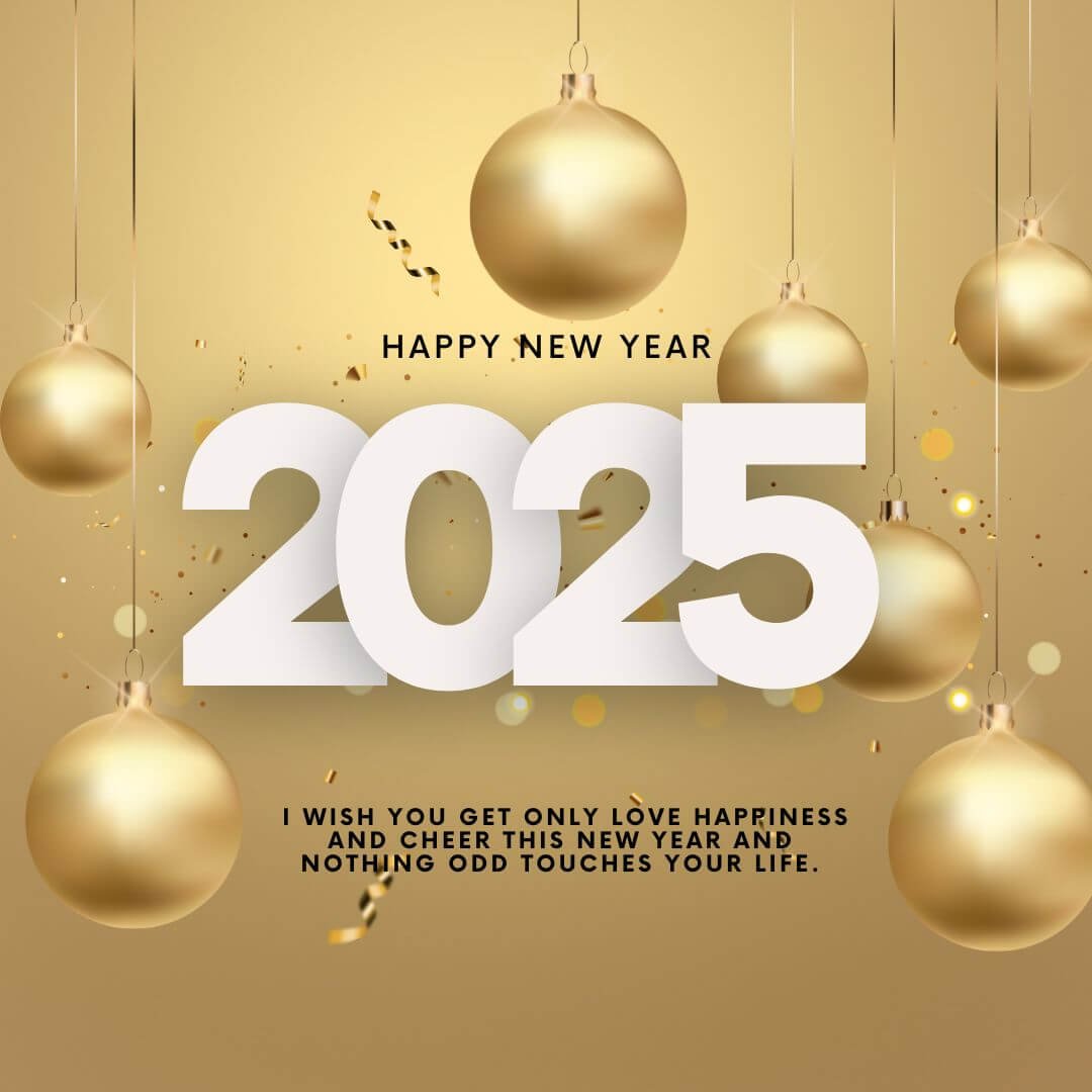 Gold Happy New Year Instagram Post
