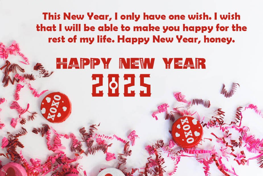 Happy 2025 New Year Wishes For Girlfriend