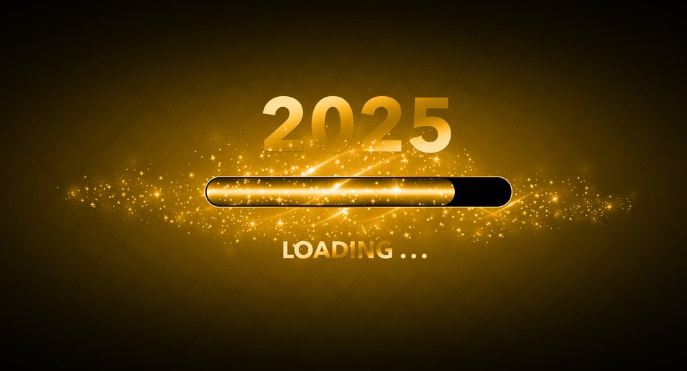 Happy New Year 2025 Loading HD Wallpaper Advance Welcome