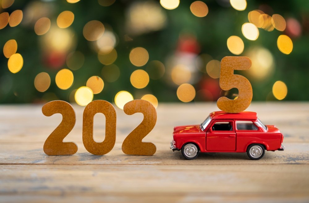 Happy New Year 2025 And Merry XMAS Wallpaper HD