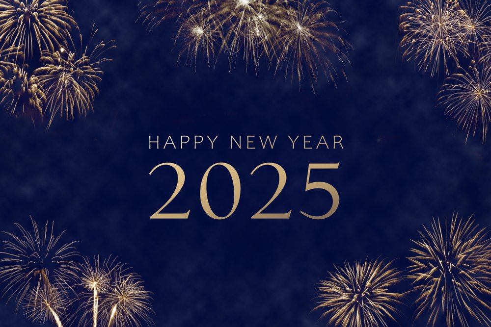 Happy New Year 2025 Celebrating Wallpaper