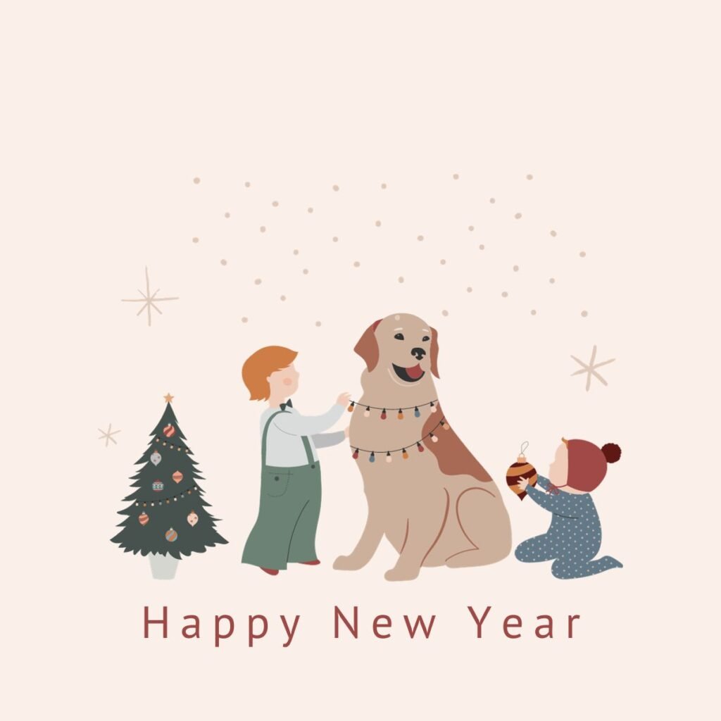 100 Happy New Year 2026 Dog Images Quotes And Memes Happy New Year For Dogs 2024 1024x1024 