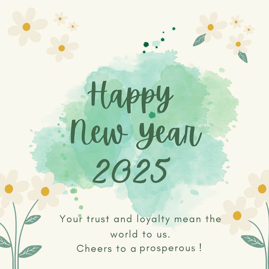 Happy New Year 2025 Wishes And Greetings For Business Partner And Customers