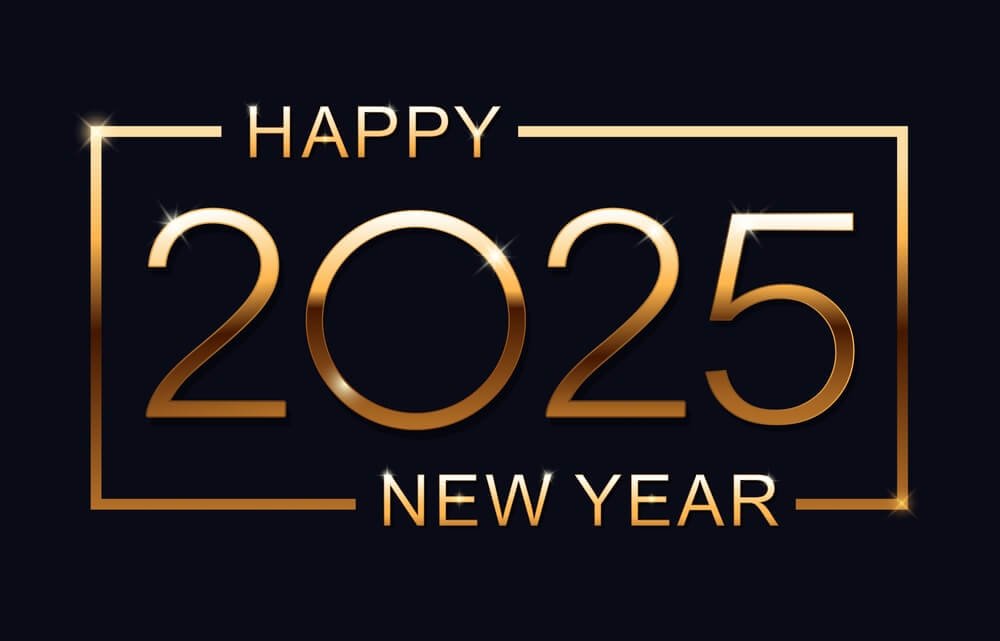 Minimilist 2025 Happy New Year Wallpapers