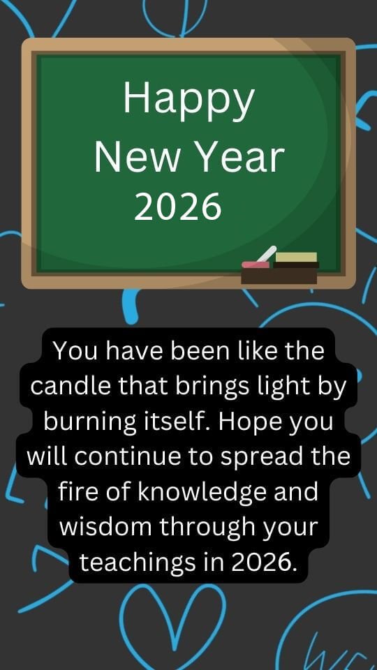 2026 New Year Wishes For Teachers