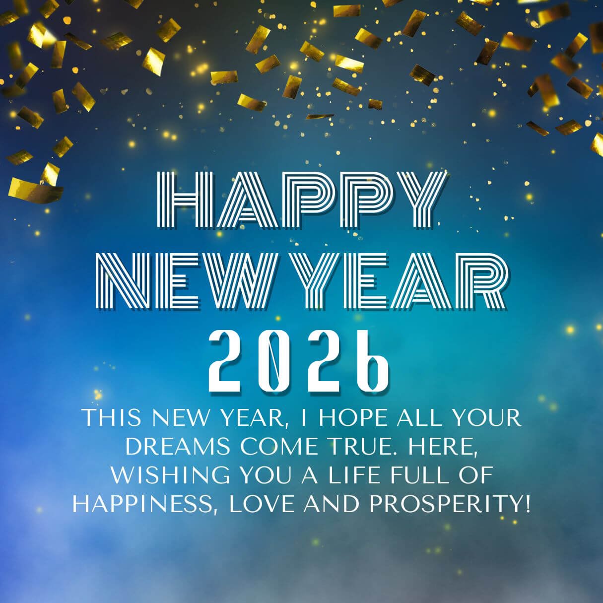 Blue 2026 New Year Wishes For Coworkers