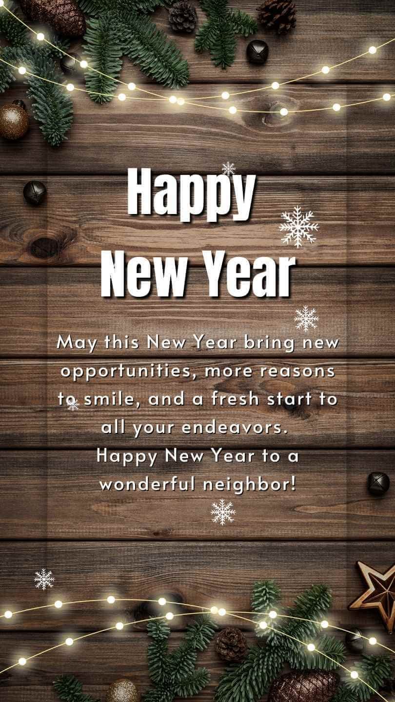 Happy New Year Wishes For Neighbors 2025