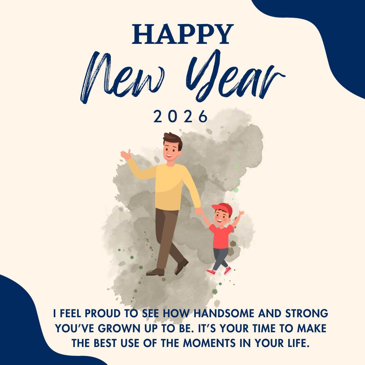 Happy New Year Wishes From Father To Son 2026