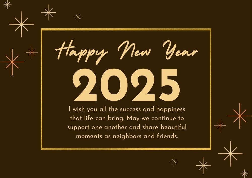 New Year Wishes For Neighbors 2025 Free Download
