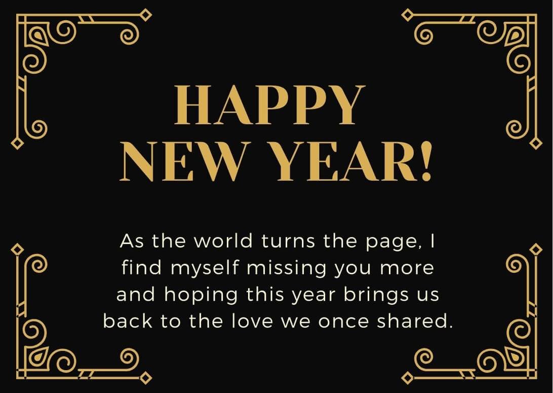 New Year 2025 Wishes For Ex Boyfriend