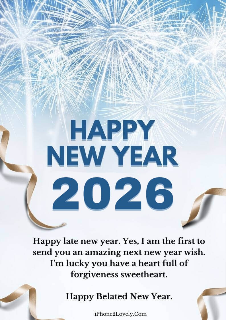 Belated Happy New Year 2026 Messages Greeting