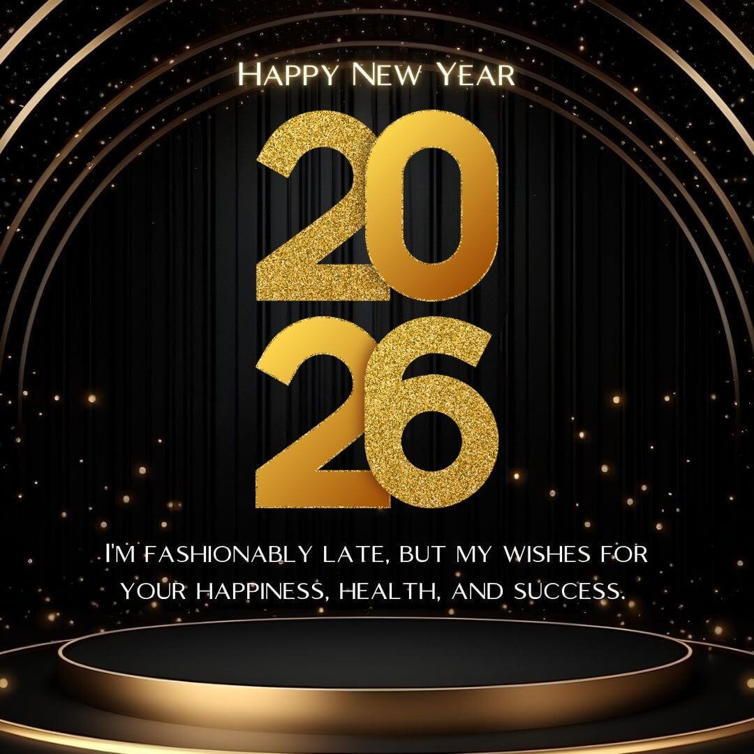 Delayed Happy New Year 2026 Wishes