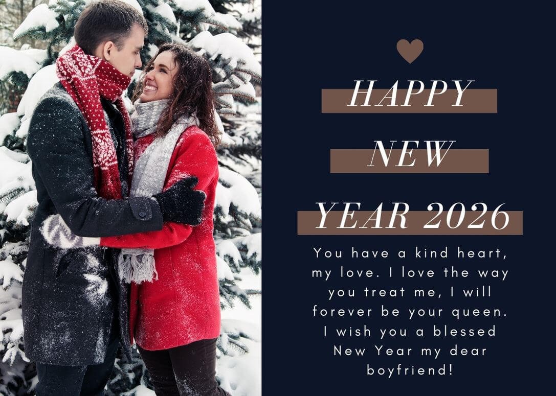 Happy 2026 New Year Wishes For Boyfriend