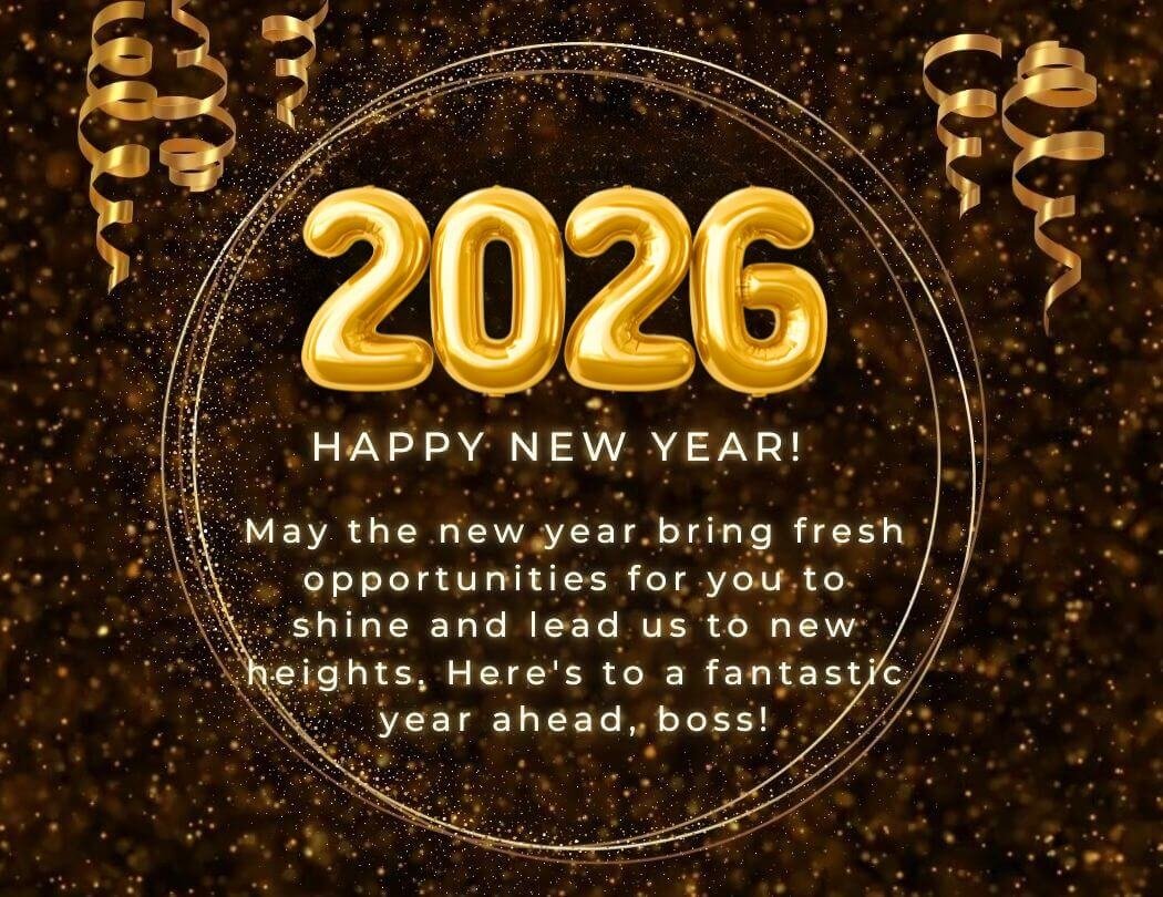 Happy New Year 2026 Wishes For Boss
