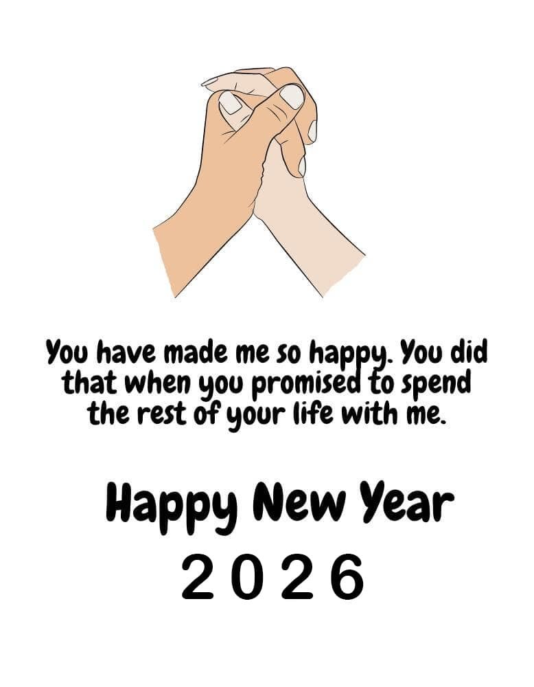 Happy New Year 2026 Wishes For Fiancee Fiance Enaged Couples Min