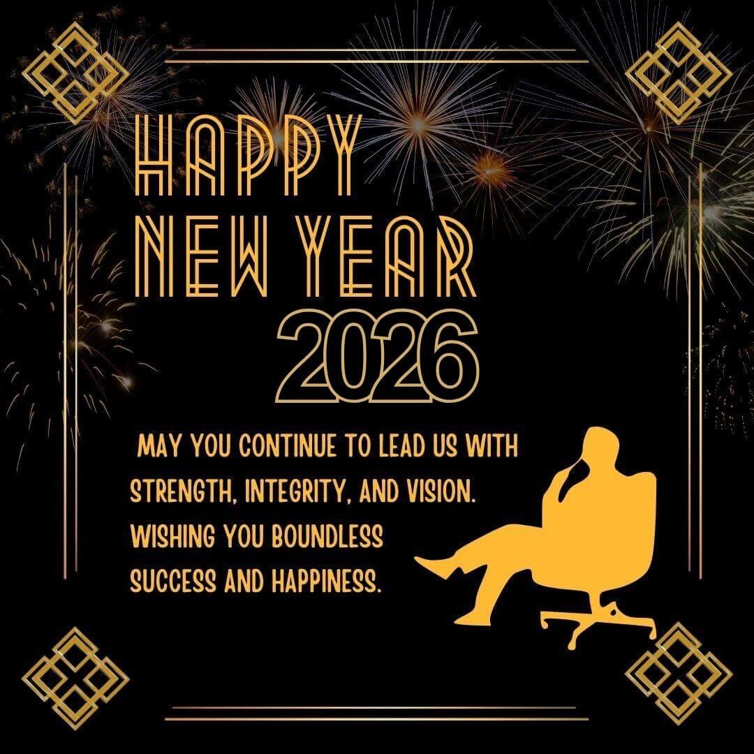Happy New Year 2026 Wishes For My Boss