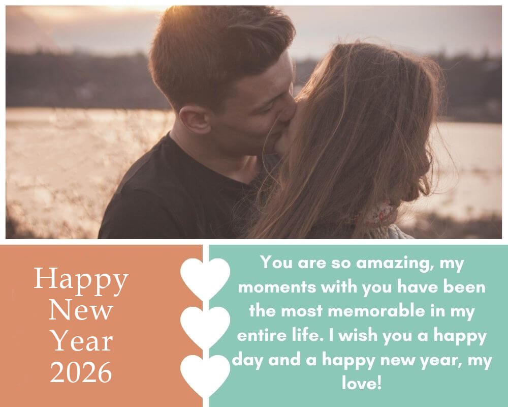 Read more about the article 150 Happy New Year 2026 Wishes for Boyfriend (Romantic)